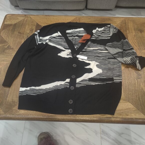 MISSONI Wool Cardigan IT40 US4 UK8 S   Oversize Made in Italy new $1822 - Picture 1 of 3